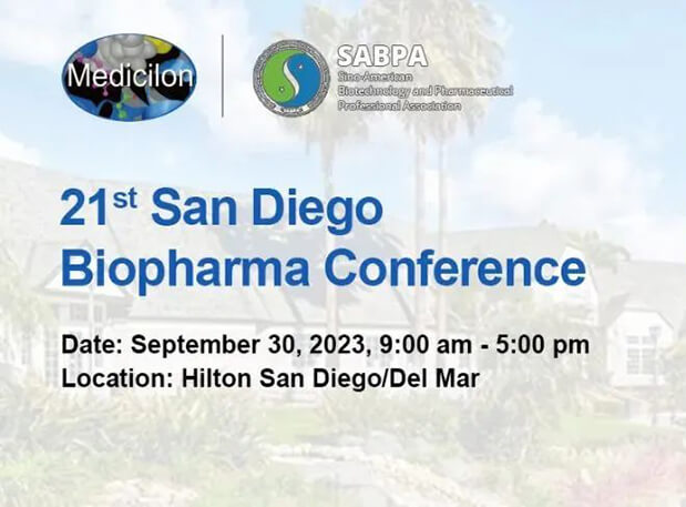 9月30日，，，，，，CA88陈春麟博士将出席第21届圣地亚哥生物制药大会